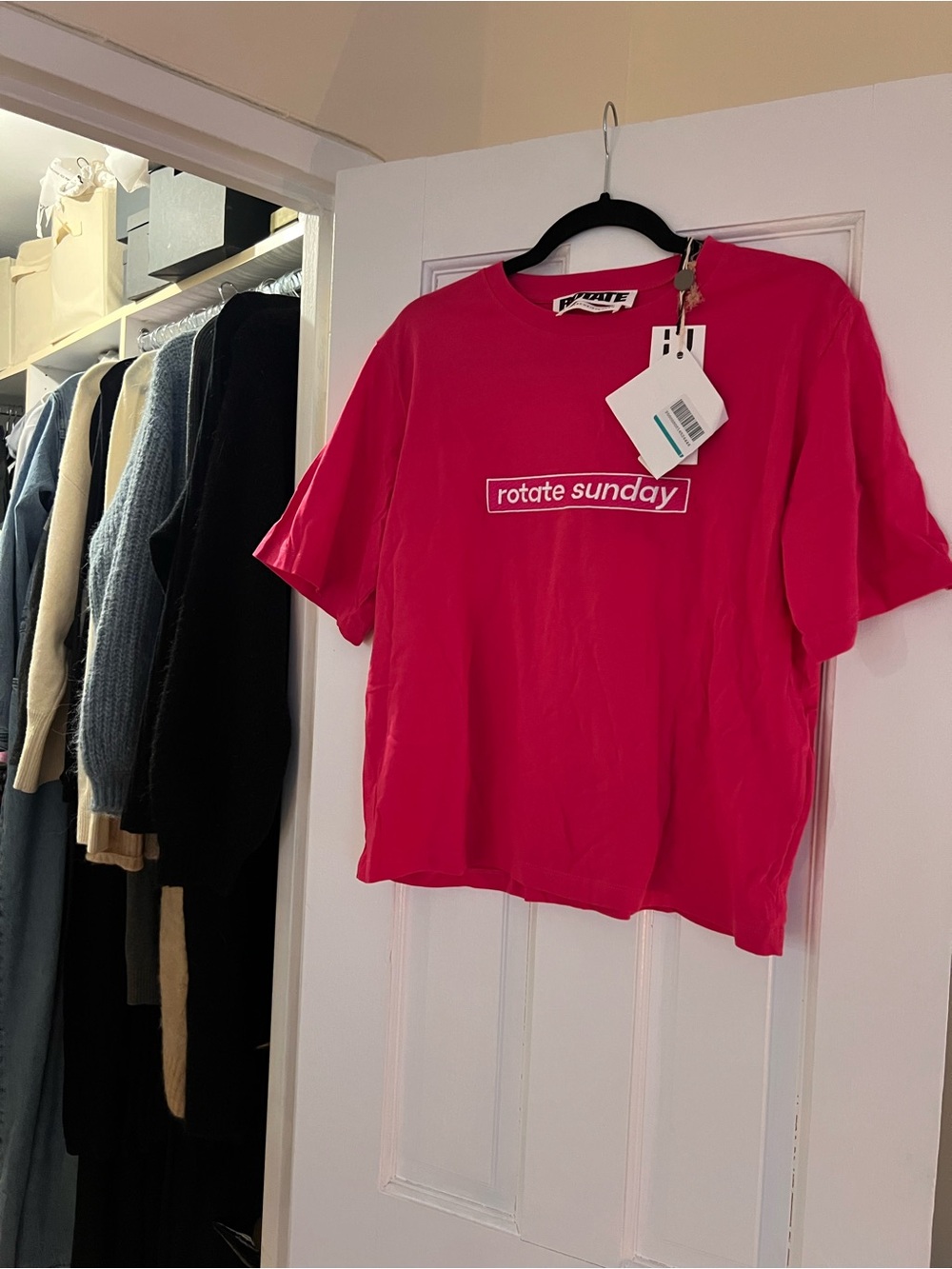 Rotate Sunday Women's Pink Short Sleeve Tee